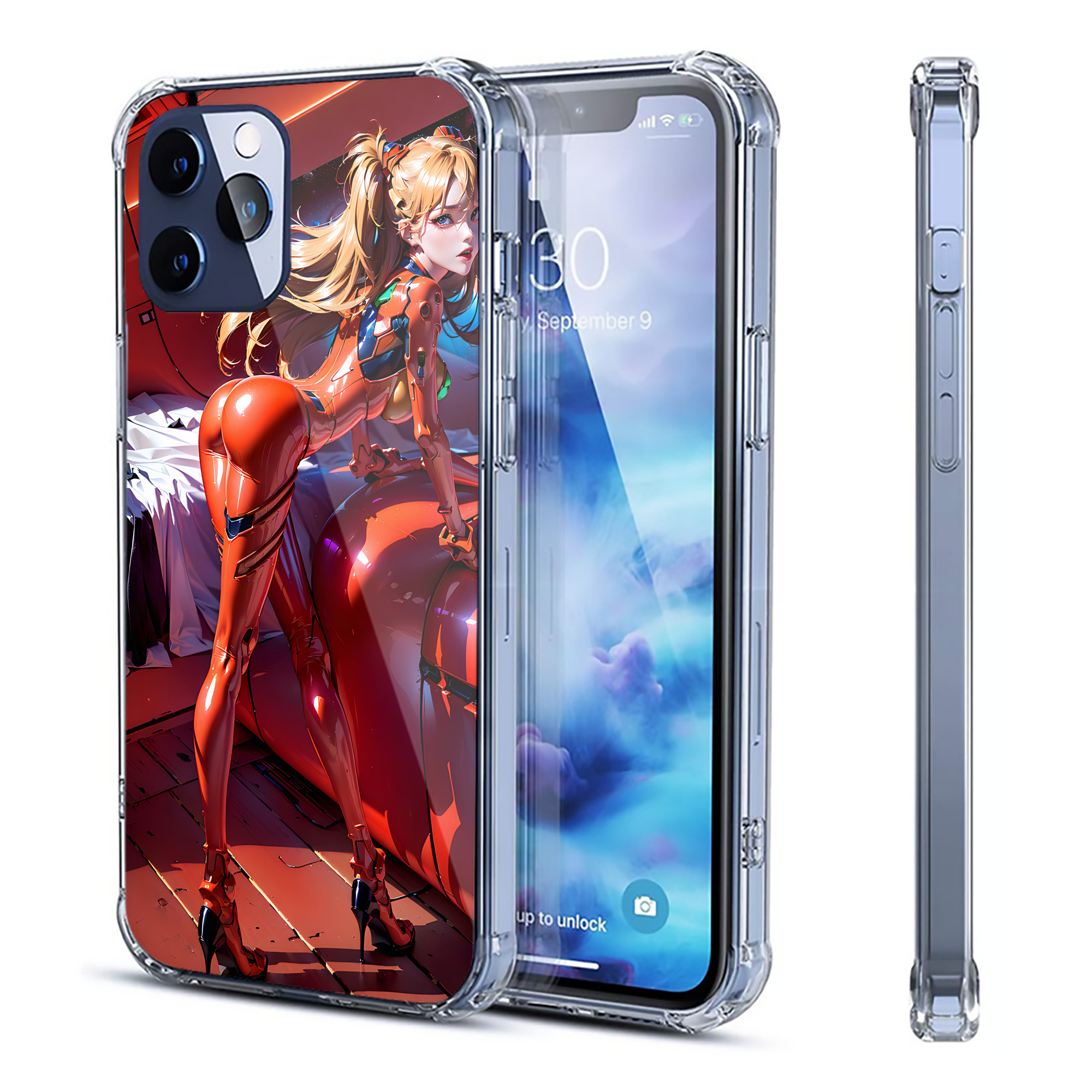 （画像用） EVA 新世紀エヴァンゲリオン 【iPhone 12シリーズ対応】透明スマホケース（クリアソフトケース）